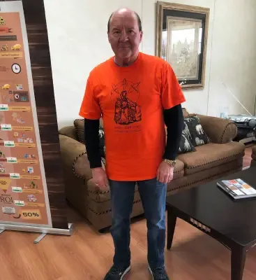 Pleasant Homes Gary Orange Shirt